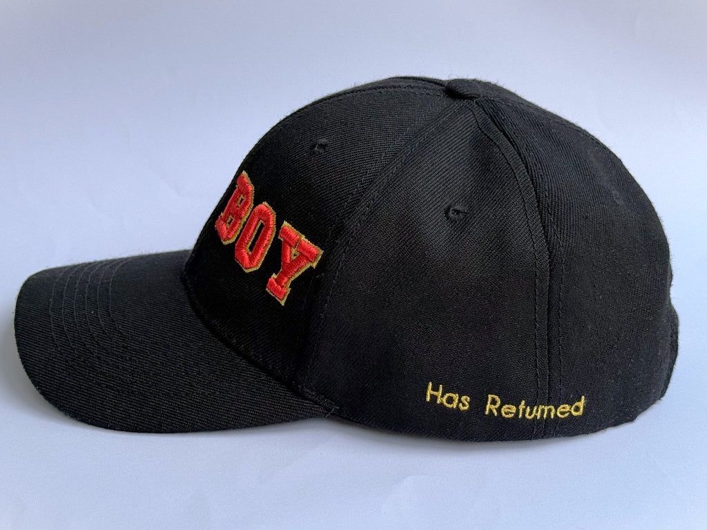 JoyBoy Has Returned Anime Baseball Cap, Black, 100% Polyester, 6 Panel Structured with Pre-Curved Peak, One Size Fits Most
