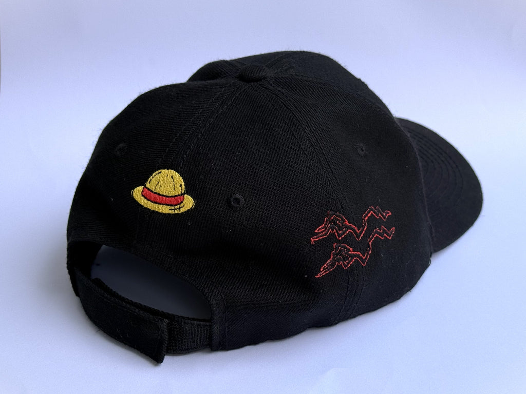 JoyBoy Has Returned Anime Baseball Cap, Black, 100% Polyester, 6 Panel Structured with Pre-Curved Peak, One Size Fits Most