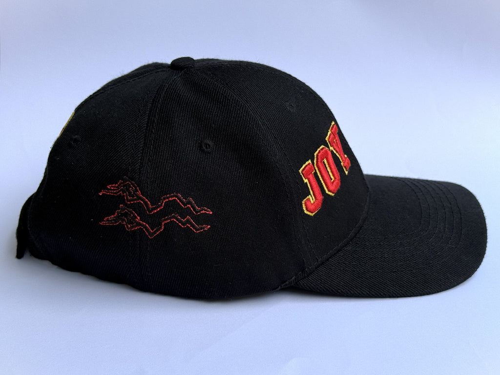 JoyBoy Has Returned Anime Baseball Cap, Black, 100% Polyester, 6 Panel Structured with Pre-Curved Peak, One Size Fits Most